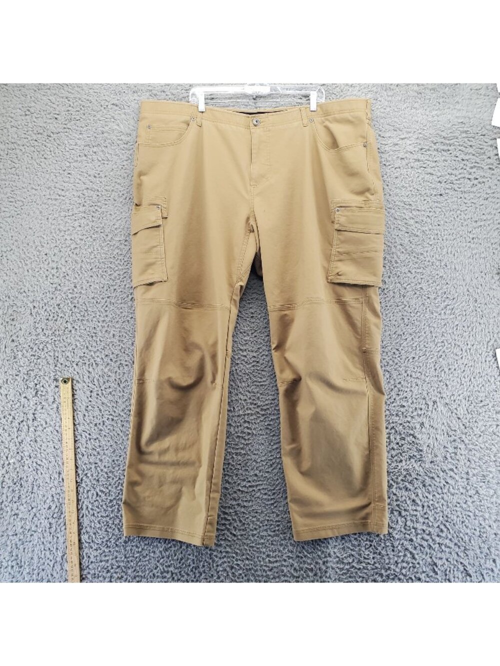 Cabelas Pants Mens 48x32 Tan Classic Fit Cargo Utility Style With Pockets